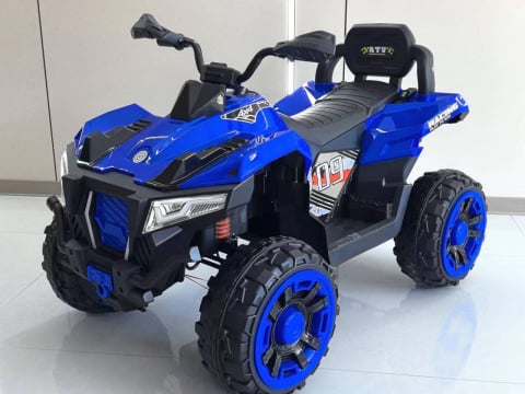 ATV electric copii 3-9 ani, 180W baterie 12V, albastru, 4x4 [2]