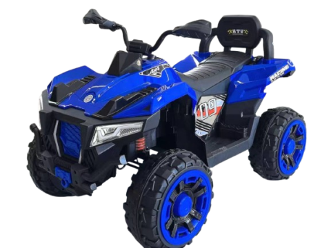 Masinute electrice - ATV electric copii 3-9 ani, 180W baterie 12V, albastru, 4x4