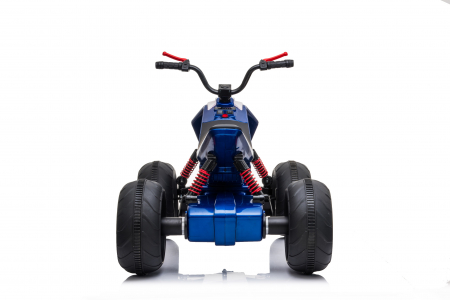 ATV electric pentru copii Kinderauto BJ718 90W 12V cu scaun tapitat culoare Albastru [16]