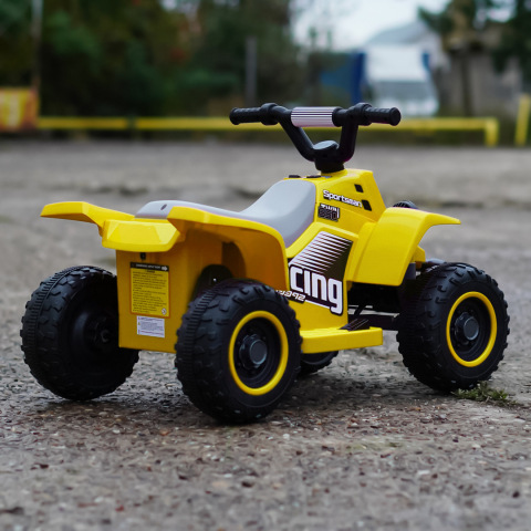 ATV electric pentru copii, Kinderauto CUBA 35W 6V cu telecomanda inclusa, galben [6]