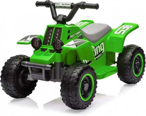 Masinute electrice - ATV electric pentru copii, Kinderauto CUBA 35W 6V cu telecomanda inclusa, verde