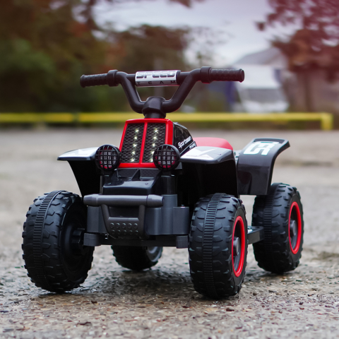 ATV electric pentru copii, Kinderauto CUBA 35W 6V cu telecomanda inclusa, neagra [1]