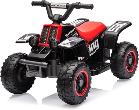 Masinute electrice - ATV electric pentru copii, Kinderauto CUBA 35W 6V cu telecomanda inclusa, neagra