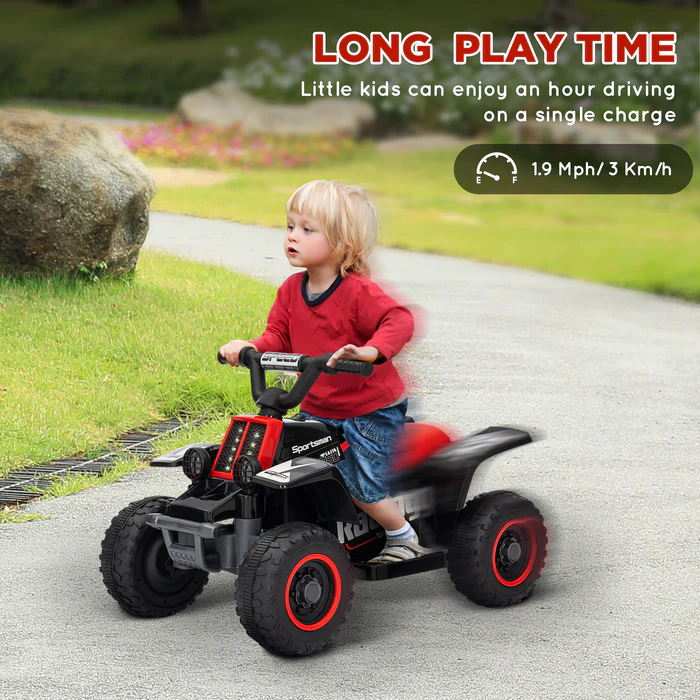 ATV electric pentru copii, Kinderauto CUBA 35W 6V cu telecomanda inclusa, neagra [5]