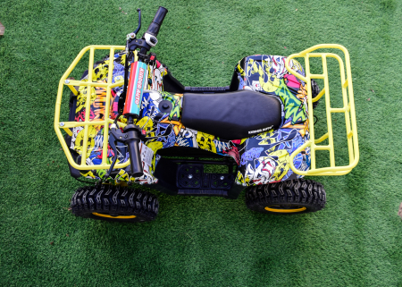 ATV electric pentru copii Kinderauto ECO Torino Cross, 1000W putere, 36V #Graffiti [7]