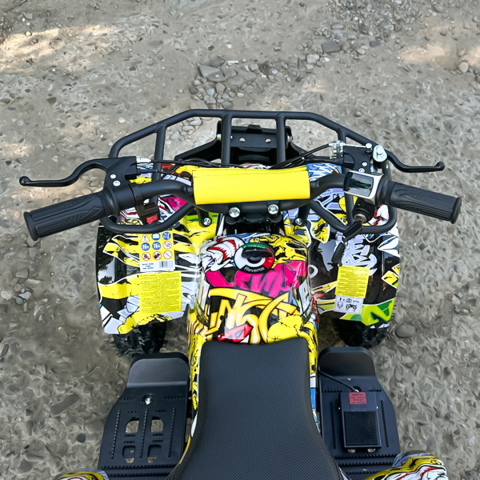 ATV electric pentru copii Kinderauto Jocker Quad 1000W 36V 12Ah, culoare galbena [11]