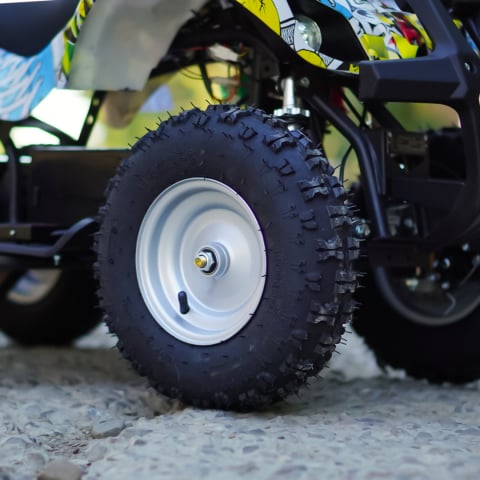 ATV electric pentru copii Kinderauto Jocker Quad 1000W 36V 12Ah, culoare galbena [8]