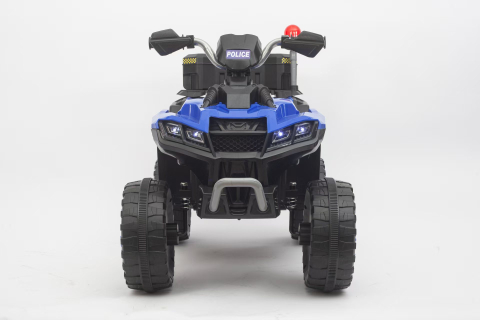 ATV electric pentru copii 3-6 ani, Kinderauto Police, 80W, 12V 7Ah, echipare premium, albastru [2]