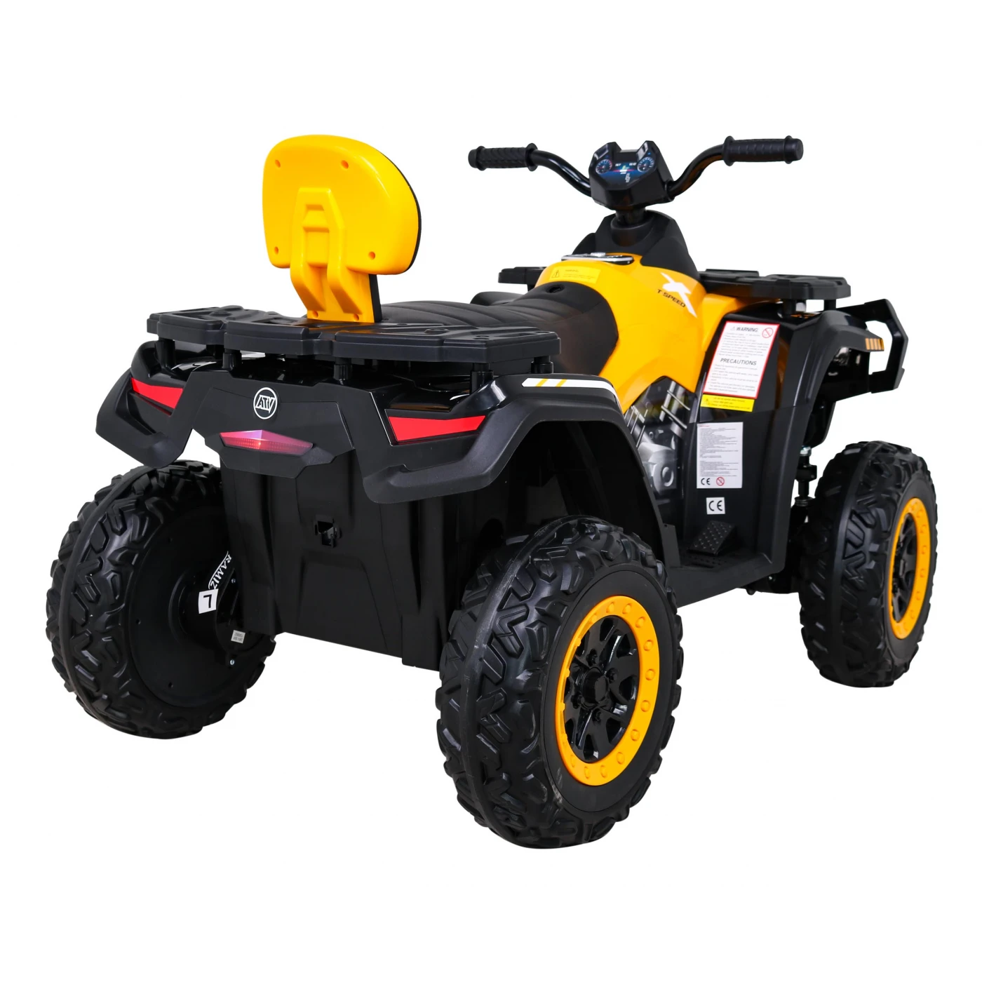 ATV electric pentru copii Kinderauto XT-Speed 180W 24V Premium, culoare Galben [4]