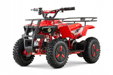 ATV electric pentru copii NITRO Dusty 1000W 36V Snowy tyres, culoare rosie [0]