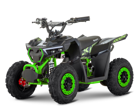 ATV & UTV Electrice - ATV electric pentru copii NITRO HULKI QUAD 1000W 36V, culoare verde