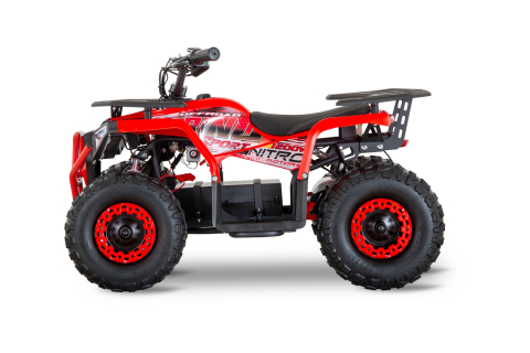 ATV electric pentru copii NITRO Nerino 1200W 48V BTF2 Tyre, culoare rosie [2]