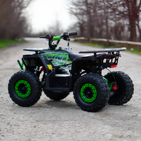 ATV electric pentru copii NITRO Nerino 1000W 48V BTF Tire XL, Verde [7]
