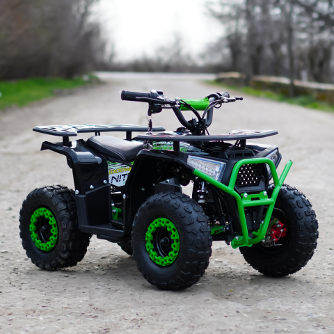 ATV electric pentru copii NITRO Nerino 1000W 48V BTF Tire XL, Verde [1]
