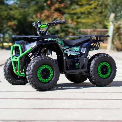 ATV electric pentru copii NITRO Nerino 1200W 48V BTF2 Tyre, culoare verde [9]