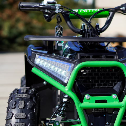 ATV electric pentru copii NITRO Nerino 1200W 48V BTF2 Tyre, culoare verde [13]