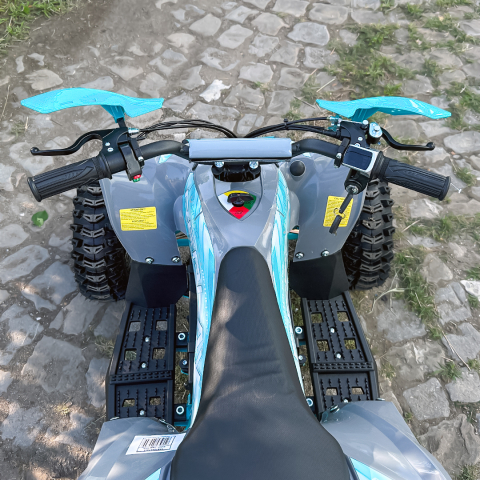 ATV electric pentru copii NITRO Replay Sport 1200W 48V Snowy Tyre XL, Albastru [10]
