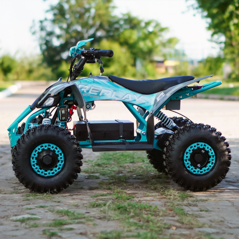 ATV electric pentru copii NITRO Replay Sport 1200W 48V Snowy Tyre XL, Albastru [4]