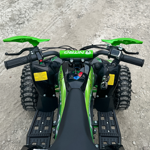 ATV electric pentru copii NITRO Replay Sport 1200W 48V Snowy Tyre XL, Verde [13]