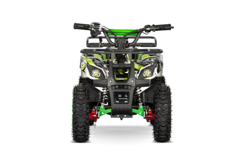 ATV electric pentru copii NITRO Torino Quad 1000W 36V 12Ah, Snowy tyres, grafiti green [5]