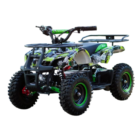 ATV & UTV Electrice - ATV electric pentru copii NITRO Torino Quad 1000W 36V 12Ah, Snowy tyres, grafiti green