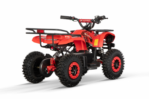 ATV electric pentru copii NITRO Torino Quad 1000W 36V, Snowy tyres, Rosu [3]
