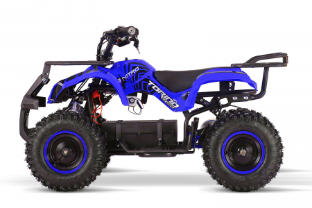 ATV electric pentru copii NITRO Torino Quad 1000W 48V cu anvelope 13x4.10-6, culoare Albastru [2]
