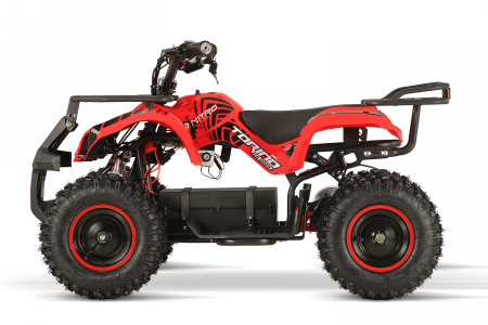 ATV electric pentru copii NITRO Torino Quad 1000W 48V cu anvelope 13x4.10-6, culoare Rosie [2]