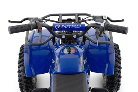 ATV electric pentru copii NITRO Torino Quad 1200W 48V Snowy Tyre, culoare Albastra [10]
