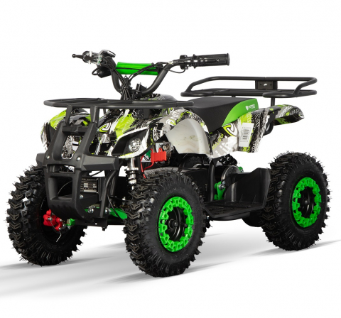 ATV & UTV Electrice - ATV electric pentru copii NITRO Torino Quad 1200W 48V snowy tyres, Green Grafiti