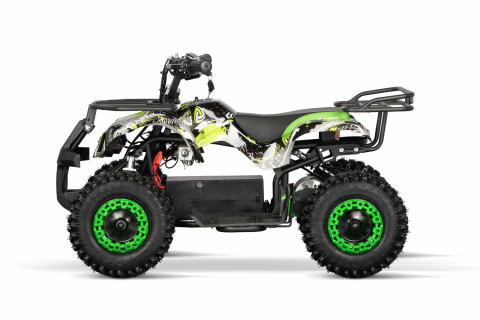 ATV electric pentru copii NITRO Torino Quad 1200W 48V snowy tyres, Green Grafiti [3]