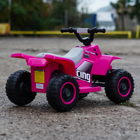 ATV electric pentru fetite, Kinderauto CUBA 35W 6V cu telecomanda inclusa, Rose [6]