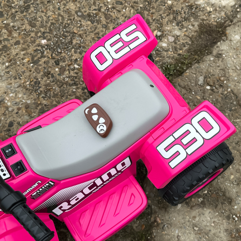 ATV electric pentru fetite, Kinderauto CUBA 35W 6V cu telecomanda inclusa, Rose [12]