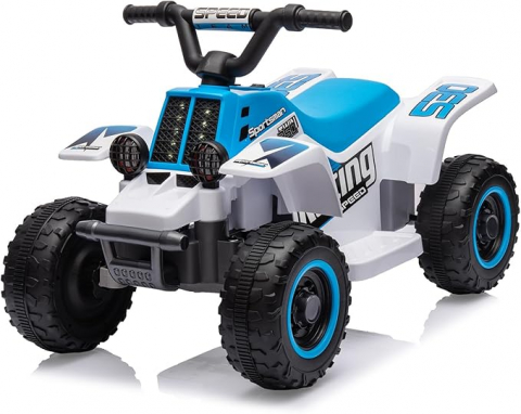 Masinute electrice - ATV electric pentru copii, Kinderauto CUBA 35W 6V cu telecomanda inclusa, albastru