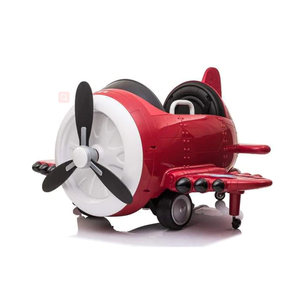Masinute electrice - Avion electric pentru copii Eyas plane BJ20201 60W 12V, telecomanda, culoare Rosie