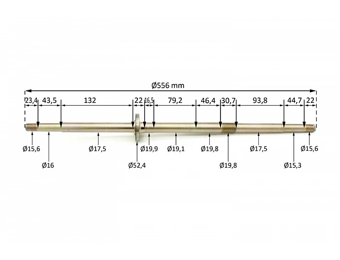 Ax spate pentru 49cc, Mini Quad electric [1]