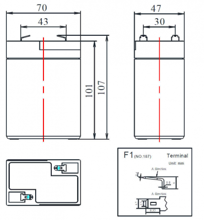 Baterie pentru masinuta electrica, 6V 4,2Ah [3]