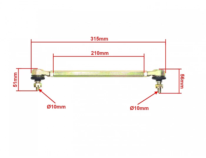 Tija directie cu pivoti pentru Quad electric de 125cc, 150cc, 180cc [2]