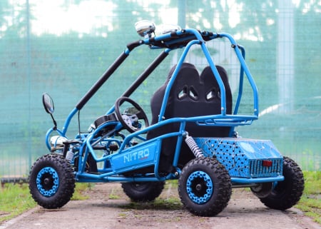 Kart electric pentru 2 copii NITRO Buggy 450W albastru [6]