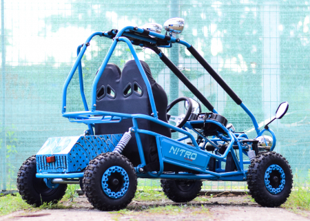 Kart electric pentru 2 copii NITRO Buggy 450W albastru [4]