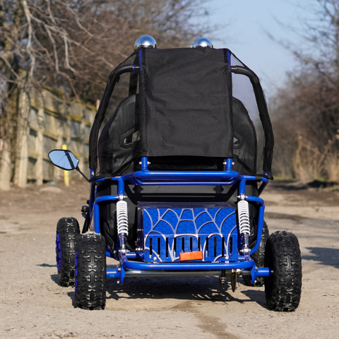 Buggy electric pentru 2 copii NITRO Gokart Hunt 650W 36V 20Ah, culoare albastra [5]