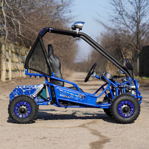 Buggy electric pentru 2 copii NITRO Gokart Hunt 650W 36V 20Ah, culoare albastra [3]