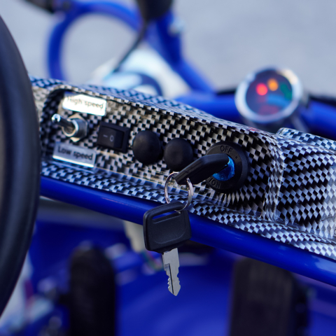 Buggy electric pentru 2 copii NITRO Gokart Hunt 650W 36V 20Ah, culoare albastra [11]