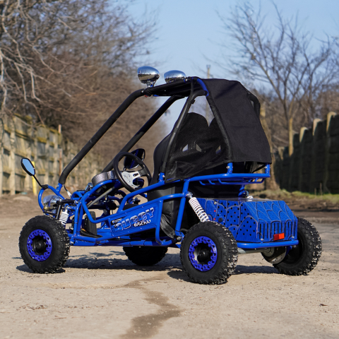 Buggy electric pentru 2 copii NITRO Gokart Hunt 650W 36V 20Ah, culoare albastra [8]