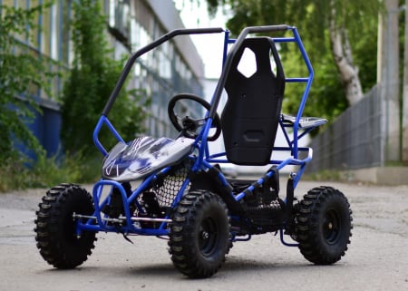 Buggy electric pentru copii NITRO Crosser 1000W 36V #Albastru [1]