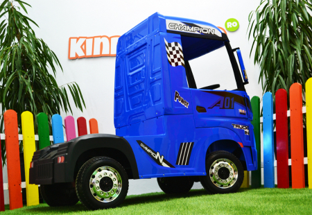 Camion electric copii Mercedes Actros albastru [8]