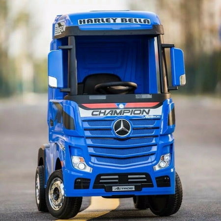 Camion electric copii Mercedes Actros albastru [14]