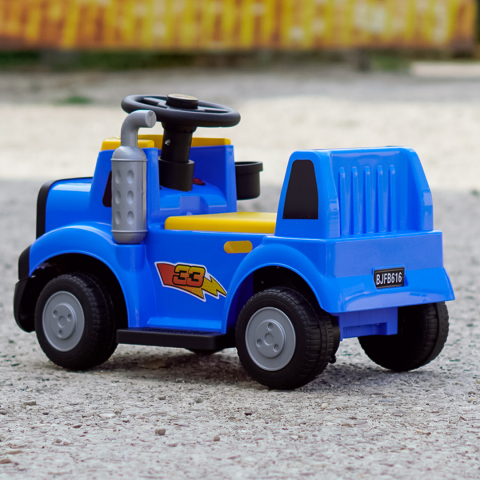 Camion electric multifunctional 2 in1 Lightning 33 pentru copii 18-36 luni,  30W 6V, culoare dark blue [8]
