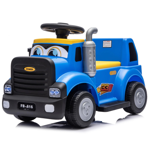 Produse in stoc - Camion electric multifunctional 2 in1 Lightning 33 pentru copii 18-36 luni,  30W 6V, culoare dark blue