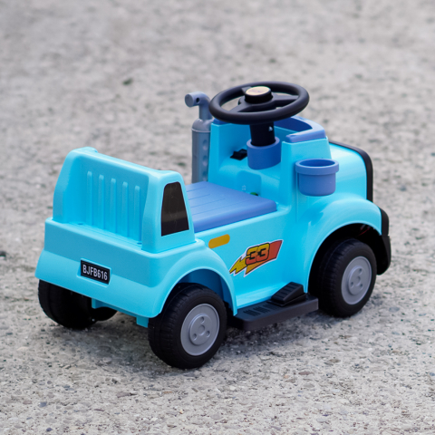 Camion electric multifunctional 2 in1 Lightning 33 pentru copii 18-36 luni,  30W 6V, culoare Light blue [6]